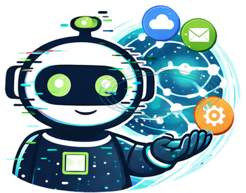 Hines Creative robot mascot